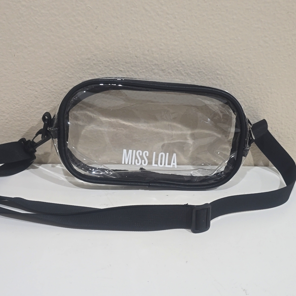 🖤 MISS LOLA CLEAR CROSSBODY BAG